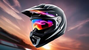 Leichter Motorradhelm für Sportfahrer