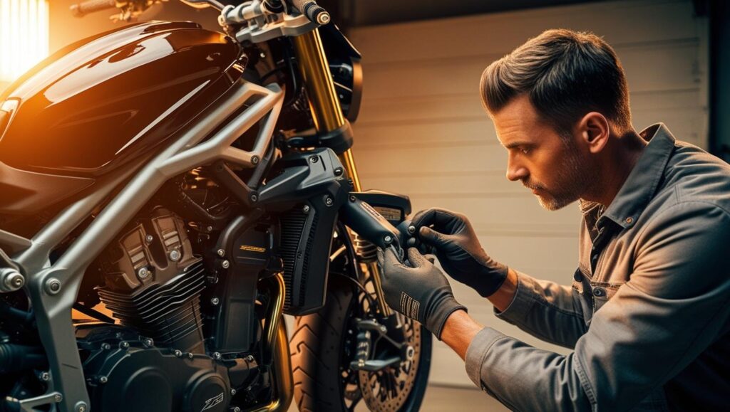 Motorrad Federung anpassen für mehr Komfort