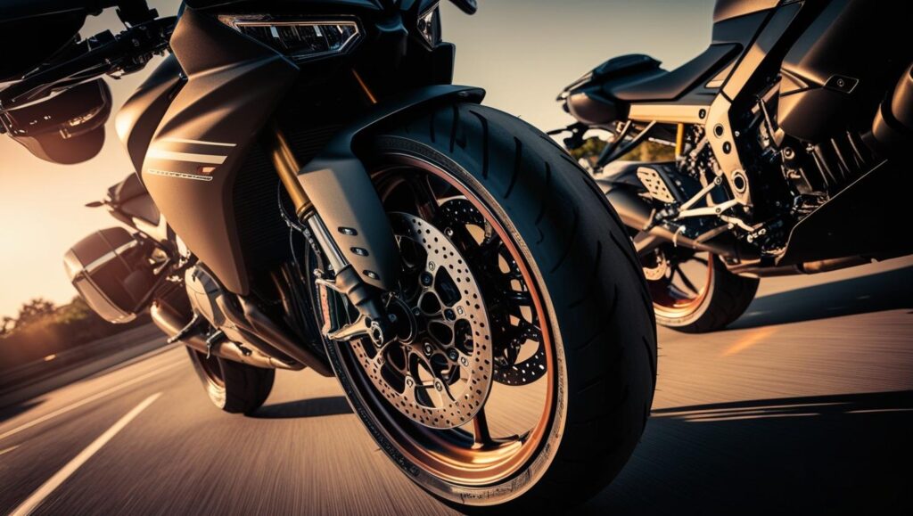 Unterschiedliche Reifentechniken bei Motorrädern